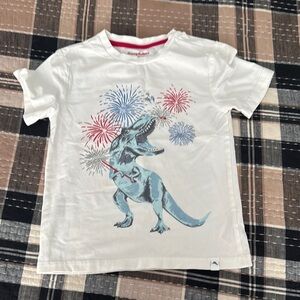 Cat & Jack White and Blue Dinosaur Tee